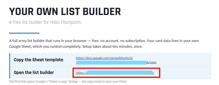 App-URL